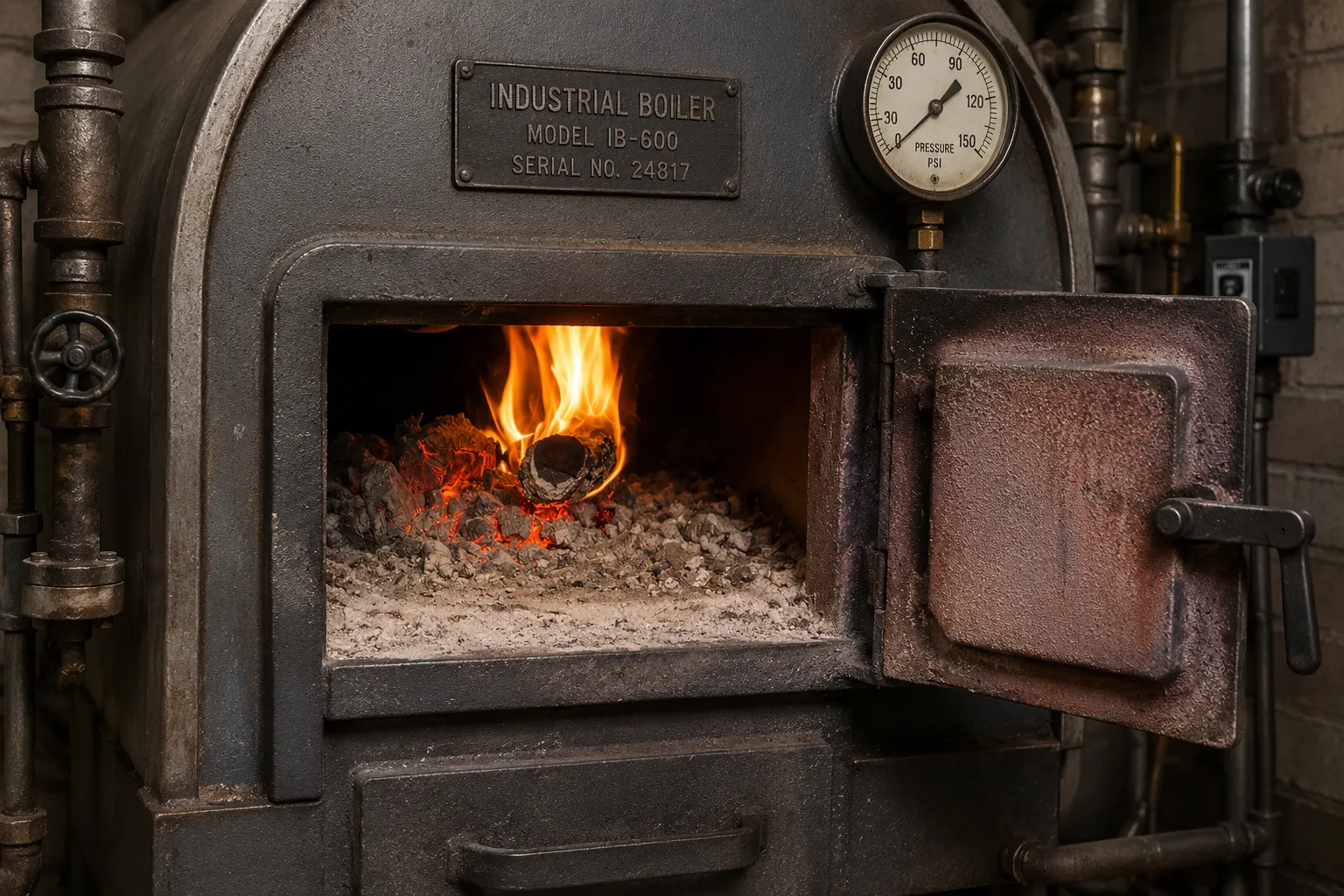 Industrial boiler built, owned and operated by Lean Energy Solutions